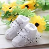 BuleStore Follure Toddlers Combed Cotton Ankle Socks Baby Girls Bowknots Socks White