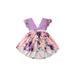 TOPGOD Matching Sister Dress 2022 Summer Baby Girls Romper Little Sister s Romper Dresses Big Sister Dress