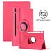 Dteck Rotating Case For Samsung Galaxy Tab S7 Plus 12.4 inch 2020 Model SM-T970 T975 T976 Lightweight Folio Cover Multi-angle Viewing Stand Rose
