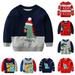 ESHOO Toddler Boys Girls Christmas Sweaters Little Boy Girl Warm Crewneck Knitted Pullover Tops Sweatshirts 3-8T