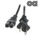 HQRP AC Power Cable Cord 10 ft Long for VIZIO E-Series E470i-A0 E500i-A1 E601i-A3 E701i-A3 E241i-A1 E291i-A1 E320i-A0 E390i-A1 E420i-A0 LED Smart TV