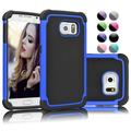 Galaxy S7 Case Galaxy S7 Cover Galaxy S7 Sturdy Case Njjex Shock Absorbing Hybrid Rugged Rubber Plastic Impact Hard Case Cover For Samsung Galaxy S7 S VII G930 GS7 All Carriers-Blue