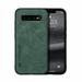 Dteck Luxury Leather Case for For Samsung Galaxy S9+ Ultra Slim Thin Imported Leather Magnetic Shockproof Rugged Case Green For Samsung Galaxy S9+