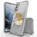 BC AquaFlex Series Bumper Case for Samsung Galaxy S21+ Plus (with Touch Tool) - Gold Glitter Unicorn