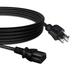 PwrON Compatible 6ft/1.8m UL Listed AC IN Power Cord Outlet Plug Lead Replacement for Chauvet DJ Mini Kinta IRC RGBW LED Derby DJ Party Effect Light
