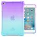 Cute Back Cover Case for iPad 9.7 Tablet (iPad 6th/5th Generation 2018 2017 /iPad Air 2 2014 /iPad Air 1st 2013 9.7 Inch) - Slim Fit Light Weight Durable Silicone Back Cover Case (Purple Green)