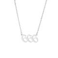 Floleo Clearance 1PCS Angel Number Necklace Pendant Golden/Silver Plated Stainless Steel Necklace Jewelry Suitable For Women