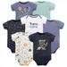 Hudson Baby Infant Boy Cotton Bodysuits Solar System 9-12 Months