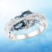 Floleo Clearance Ladies Fashion Butterfly Diamond Fashion Creative Heart-Shaped Female Ring Blue Jewelry