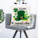 PhoneSoap St. Patrick s Day Linen Pillowcase for Home Decoration 18x18 Inches Pillow Cases Standard Size Cotton C