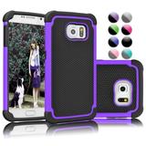 Samsung Galaxy S7 Case Case For Galaxy S7 Njjex Shock Absorbing Hybrid Rugged Rubber Plastic Impact Hard Case Cover For Samsung Galaxy S7 S VII G930 GS7 All Carriers-Purple