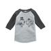 7 ate 9 Apparel Girl s Bird Wedding Grey Baseball Tee