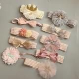 Toddlers Girls Headband Elastic Hair Band Cute Headwear Princess Headbands Bows/Flowers/Lace Hair Bands 10pcs