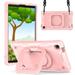 For Samsung Galaxy Tab A7 Lite 8.7 Inch T220 T225 Tablet Tough Hybrid Rotating 360 Degree Kickstand - Rose Gold