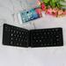 Foldable Bluetooth Keyboard - Portable Wireless Folding Keyboard Rechargeable Full Size Ultra Slim Keyboard Compatible Ios Android Windows Smartphone Tablet And Laptop