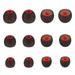 Ear Tips for Senso Headphones S/M/L 3 Sizes 6 Pairs Replacement Soft Silicone Earbud Tips Fit for Senso Earphone - 12PCS (Red)