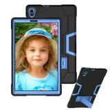 FIEWESEY for Lenovo Tab M10 Plus Case Heavy-Duty Shockproof Kids Hybrid Protective Case with Stand for Lenovo Tab M10 Plus(2020 2nd Gen)/Lenovo Tab K10 (TB-X6C6L/X6C6F/X6C6X) 10.3 Inch(Black/Blue)