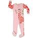 Elowel Baby Girls footed Giraffe pajama sleeper 100% cotton 4 Toddler