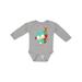 Inktastic Christmas Bird Blue Bird Bird With Ear Warmers Boys or Girls Long Sleeve Baby Bodysuit