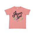 Inktastic Flower Girl Hand Lettering with Flowers Illustration Girls Toddler T-Shirt