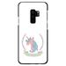 DistinctInk Case for Samsung Galaxy S9 PLUS (6.2 Screen) - Custom Ultra Slim Thin Hard Black Plastic Cover - Unicorn - Make Your Own Magic - White