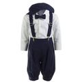 Kids Linen Knicker 5 Piece Set in with Bow Tie and Pageboy Hat