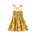Binwwede Baby Girl Floral Dresses Sleeveless Strap Suspender Dress One Piece Beach Skirt Summer Outfits MHX