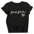 TAIAOJING Mama and Mini Shirts Monther Mini Sleeve Day Day Outfit Me Family Monther And Tshirt Love Mommy Mama Shirt Short