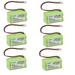 Kastar 6-Pack BL93NC487 Ni-MH Battery 4.8V 2200mAh Replacement for Lithonia ELBCS06 ELB-CS06 MAG93NC487 ELNICD-48-700 ELNICD48700 ELBB006 Unitech AA500MAH D-AA500mAh CFS47NC 80048800