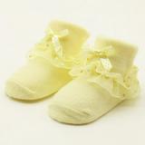 Bullpiano Newborn Toddlers Baby Girls Cuff Ruffle Lace Sock Ankle Dress Sock 0-6 Months