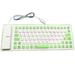 Portable Silent Foldable Silicone Keyboard USB Wired Flexible Soft Waterproof Roll Up Silica Gel Keyboard for PC Laptop