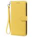 Dteck Wallet case for Samsung Galaxy A52 4G/5G PU Leather Wallet case with Handstrap Kickstand Card Slots Magnetic Shockproof Flip Case For Samsung Galaxy A52 Yellow