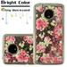 Cover for Motorola Moto E4 Plus (XT1773) Quicksand Liquid Glitter Bling Hybrid Image Flowing Sparkle Protector TPU Skin Phone Case Fit Motorola Moto E4 Plus [ European Rose Gold Flowers ]