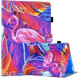 Case for iPad 9.7 2018 2017 / iPad Air 2 / iPad Air Premium Leather Folio Stand Wallet Kids Case with Auto Sleep/Wake for iPad 9.7 inch (6th Gen 5th Gen)/iPad Air 2/iPad Air Flamingo