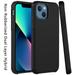 Phone Case for Apple iPhone 13 (6.1 ) Hybrid Dual Layer Armor Hard PC Soft TPU Rubberized Armor Shock Absorption Ultra Slim Fit Cover for iPhone 13 - Black