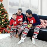Matching Family Mom Dad Kids Christmas Pajamas Women Men Xmas Sleepwear Set
