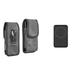 Holster and Power Bank Bundle for Samsung Galaxy S22: Vertical Rugged Denim Nylon Belt Pouch Case (Black) and 20W PD Power Delivery Type-C Portable Charger Battery (15W Wireless)