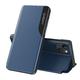 for iPhone 14 Plus Case PU Leather Flip Wallet Case with View Window Stand Kickstand Smart Magnetic Closure Clear TPU Bumper slim Leather Case for iPhone 14 Plus 6.7 inch 2022 Blue