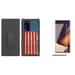 Bemz Armor Holster Samsung Galaxy Note 20 Ultra 5G Phone Case (Heavy Duty Rugged Protector Belt Holster Clip Cover with Tempered Glass Screen Protectors (2-Pack) Touch Tool - Vintage American Flag