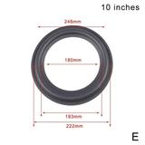 4~12 Inch Speaker Surround Rubber Woofer Edge Ring Audio Foam Repair Ring Repair Edge Audio Q4S7