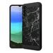 Capsule Case Compatible with Galaxy A13 5G [Brushed Texture Shockproof Heavy Duty Hybrid Dual Layer Style Case Black Phone Cover] for Samsung Galaxy A13 5G SM-A136 (Black Marble Print)