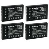 Kastar 4-Pack Battery Replacement for DZO-V58N DZO-V58N Pocket DZO-Z33 DZO-Z53 GO-HD H100 HD 720P IS-DV MZ-DV Pocket DV-5700 Pocket DV-8700 Pocket DV-8800LE Pocket DV-H100 PocketCam 8900