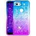 FIEWESEY for Google Pixel 3 Lite Case Liquid Glitter Diamond Quicksand Cute TPU Protective Cover for Girls and Women Phone Case for Google Pixel 3 Lite/Pixel 3A(Blue/Purple)