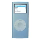 Soft Silicon Skin Cover with Earphone Organizer for 2nd Generation iPod Nano - Blue