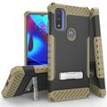 BC Tri-Shield Heavy Duty Rugged Cover Case for Motorola Moto G Play 2023 Moto G Power 2022 Moto G Pure - Earth Brown