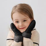 BJUTIR Winter Kids Warm Gloves Full Fingers Stretchy Knitted Ski Gloves Suit For 1 To 6 Years Old Kids Girls