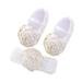 Unisex Baby Shoes First Shoes Little Child Shoes Soft Sole Toddler Shoes Cute Flowers Princess Shoes Headband Set