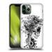 Head Case Designs Officially Licensed Riza Peker Skulls 6 Black And White Soft Gel Case Compatible with Apple iPhone 11 Pro