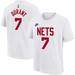 Youth Nike Kevin Durant White Brooklyn Nets 2022/23 Classic Edition Name & Number T-Shirt