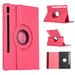 Dteck Rotating Case For Samsung Galaxy Tab S7 11 inch 2020 Model SM-T870 T875 Lightweight Folio Cover Multi-angle Viewing Stand Rose